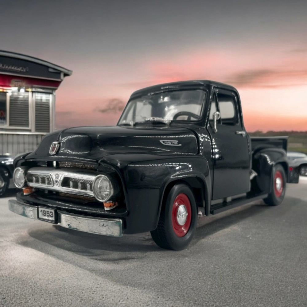 Road Tough Ford F-100 Pick Up Truck Dark Navy Blue 1950’s 1950’s 50’s 50s